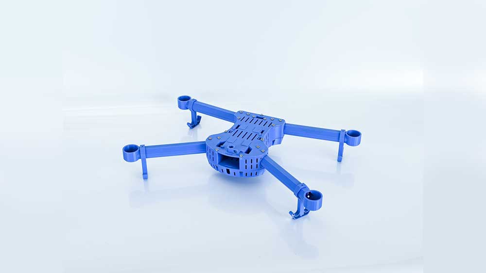 What materials should be used for 3D printing drones?